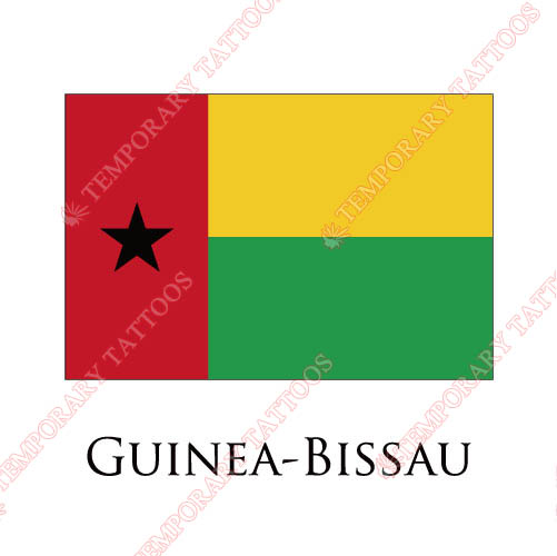 Guinea Bissau flag Customize Temporary Tattoos Stickers NO.1886